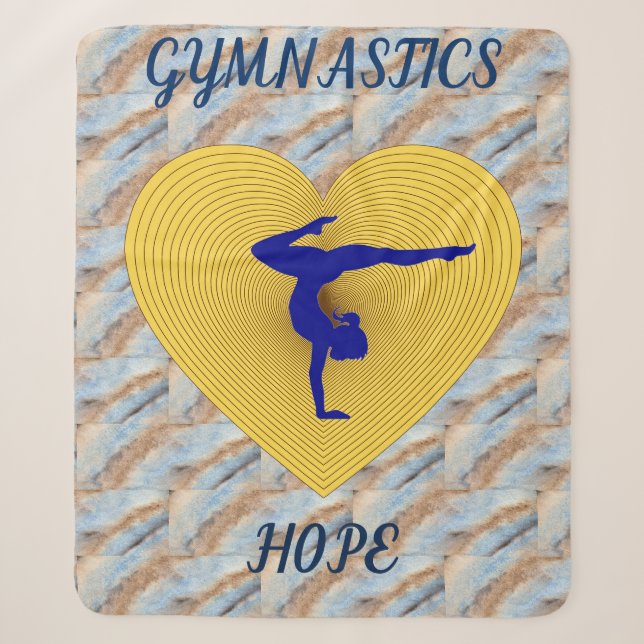 Gymnastique coeur or avec couverture sherpa gymnas (Devant)
