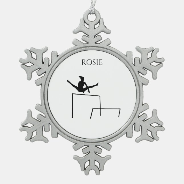 GYMNASTIQUE DE L'EAU DE NEIGE ORNEMENT DU FLAKE. (Devant)