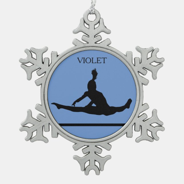 GYMNASTIQUE DE L'EAU DE NEIGE ORNEMENT DU FLAKE. (Devant)