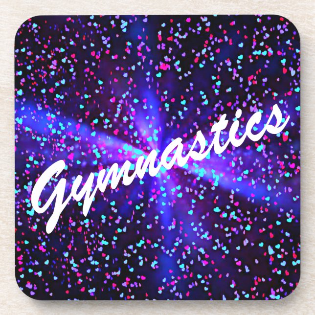 Gymnastique dessous de verre en plastique dur (Devant)