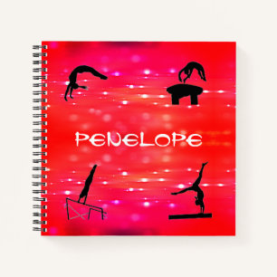 Gymnastique Événements Carnet Spiral Personnalisé