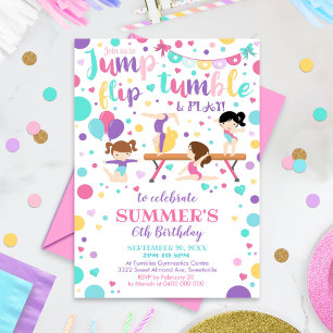 Gymnastique Invitation Anniversaire Gymnastique