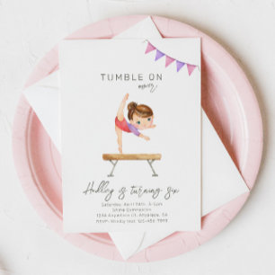 Gymnastique Invitation d'anniversaire   Gymnastiqu