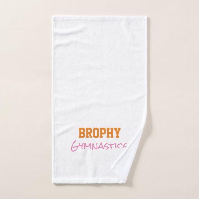 Gymnastique Nom de l'équipe École Couleurs Sports  (Serviette à main)