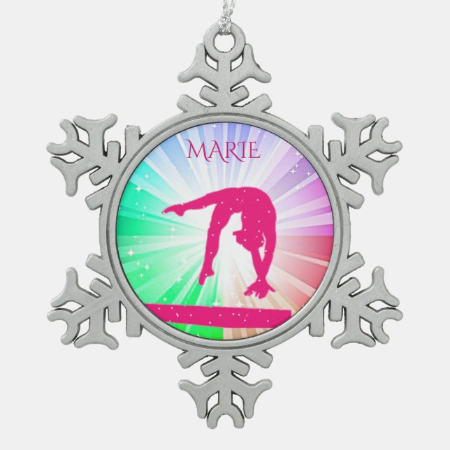 GYMNASTIQUE ORNEMENT DE L'ARBRE DE LA NEIGE DE L'E (Devant)