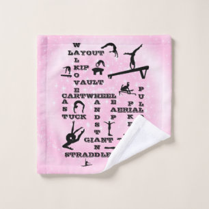 Gymnastique rose Tige Mots-croisés Laver linge Ser