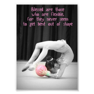 Gymnastique rythmique art poster flexible 5x7