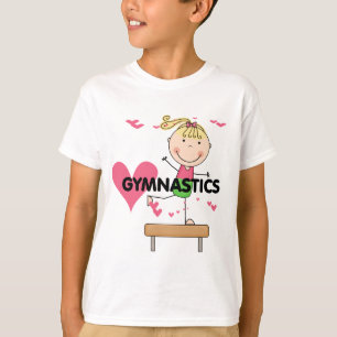 GYMNASTIQUE - T-shirts blonds de faisceau