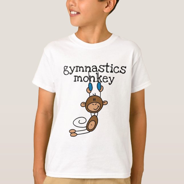 Gymnastique Tshirts et cadeaux singes (Devant)