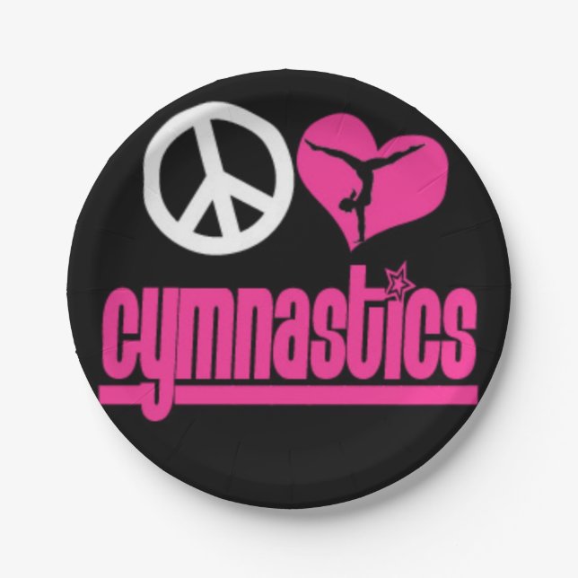 Gymnastische PapierTeller (Vorderseite)