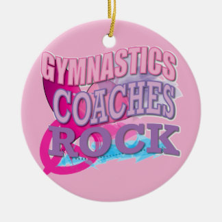 Gymnastische Trainer-Geschenke Keramik Ornament