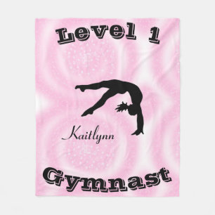 Gymnaststufe Fleece Blankon mit ihrem Level-# und