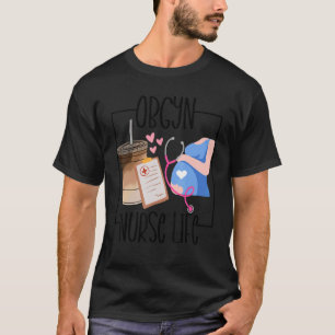 Gynäkologie-Gynäkologe Krankenschwester RN Registe T-Shirt