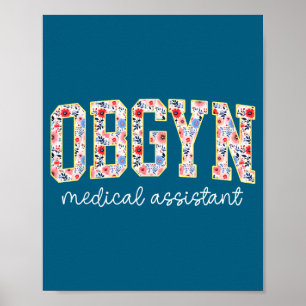 Gynäkologie Medizin Sofort Floral Gynäkologie Medi Poster