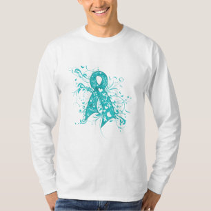 Gynäkologischer Krebs-BlumenWirbels-Band T-Shirt