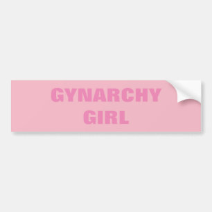 GYNARCHY-MÄDCHEN AUTOAUFKLEBER