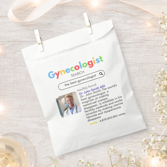 GYNECOLOGIST obstetrician doctor antistress 01 Geschenktütchen (Ausgeschnitten)