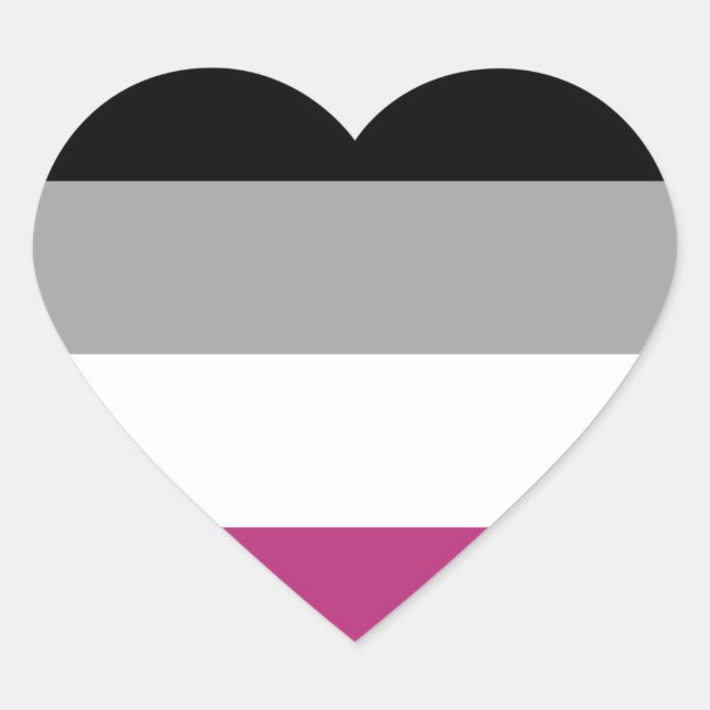 Gynephilia Pride Flag Herz-Aufkleber (Vorderseite)