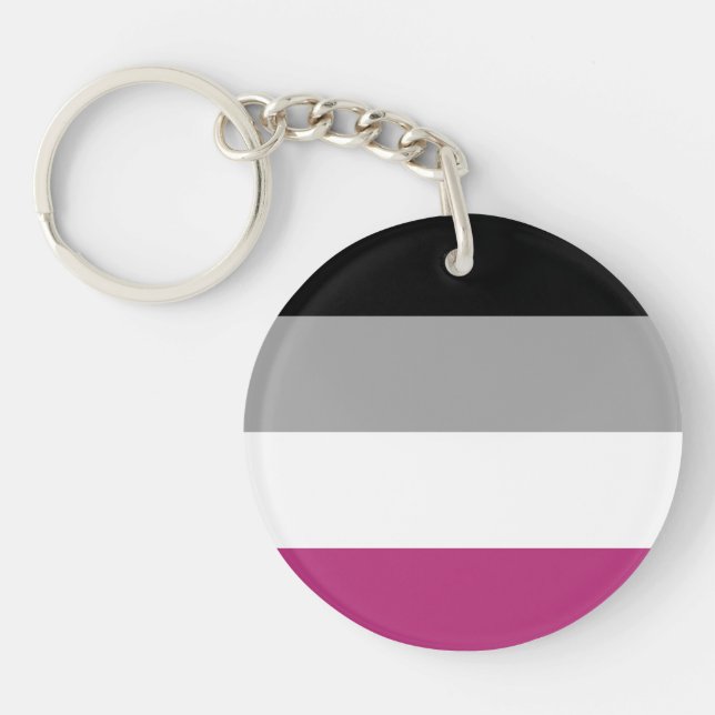 Gynephilia Pride Flag Schlüsselanhänger (Vorderseite)