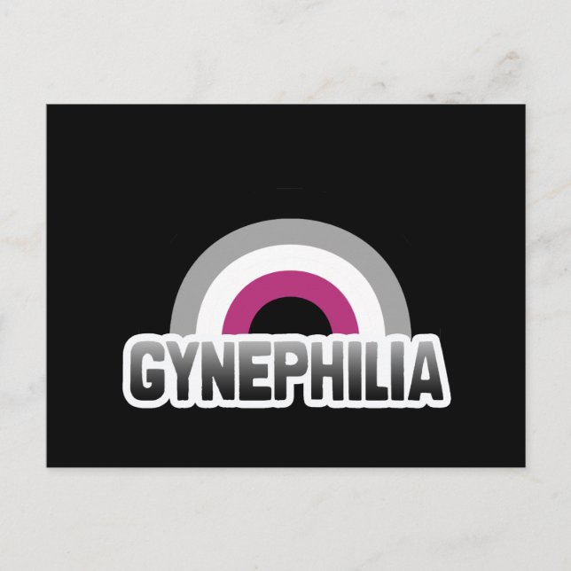 Gynephilia Pride Postkarte (Vorderseite)
