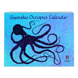 Gyotaku Octopus - Grand Calendrier