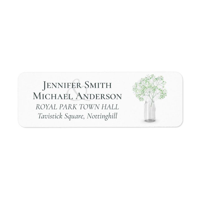 Gypsophila Babys Breath Einfache Elegante Hochzeit (Vorne)