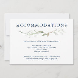 Gypsophila Wreath Wedding Enclosure Einladung