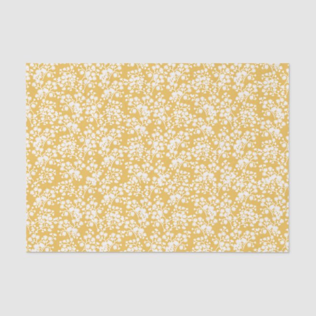 Gypsophilis-Gipskraut-Blumengewebe Seidenpapier (Vorderseite)