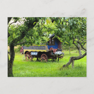 gypsy wagon postkarte