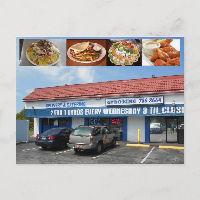 Gyro King Palm Harbour Florida Postkarte (Vorderseite)