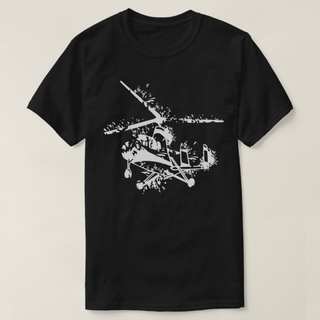 Gyrocopter-Design 2 T-Shirt (Design vorne)