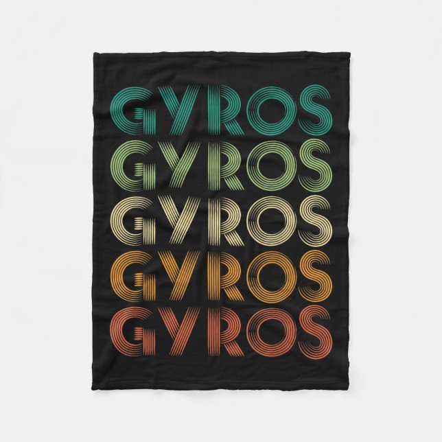 Gyros Griechenland Griechenland Foot Malaka Fleecedecke (Vorderseite)