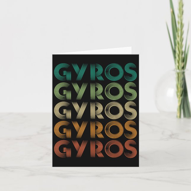 Gyros Griechenland Griechenland Foot Malaka Karte (Vorderseite)