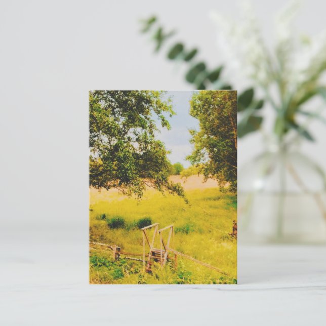 Gysinge Summer Field Postkarte (Stehend Vorderseite)