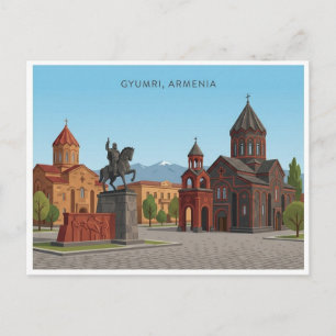 Gyumri Armenien Reise Postkarte