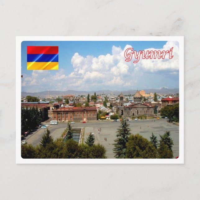 Gyumri - Panorama - Postkarte (Vorderseite)