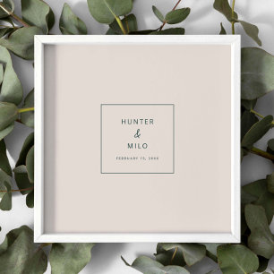 H100 Signer Mariage Poster Keepsaké Décor