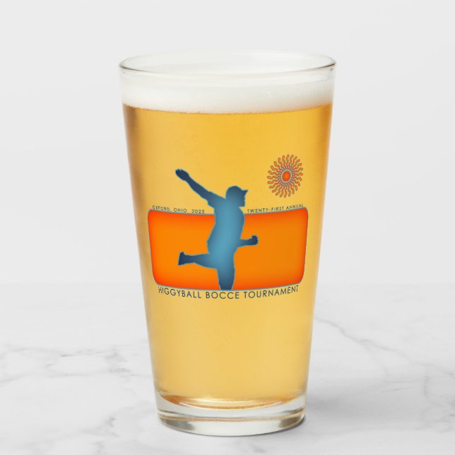 H21 Logo Pint Glass Glas (Vorne (Gefüllt))