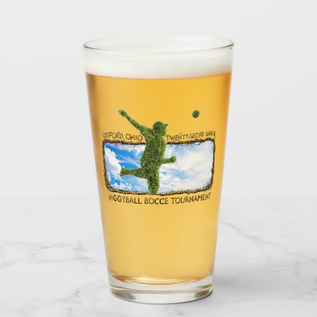 H22 Logo Pintglas Glas (Vorne (Gefüllt))