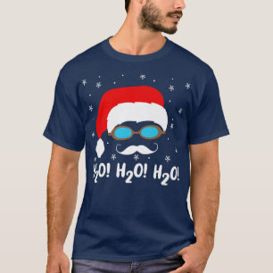 H2o H2o H2o Weihnachtsmann Schwimmbad Weihnachtsze T-Shirt