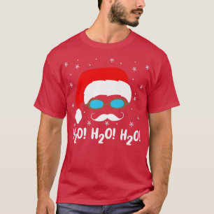 H2o H2o H2o Weihnachtsmann Schwimmbad Weihnachtsze T-Shirt
