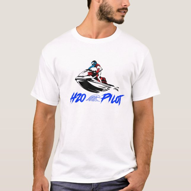 H2O Pilot Jet Ski (PWC) T - Shirt für Männer und F (Vorderseite)