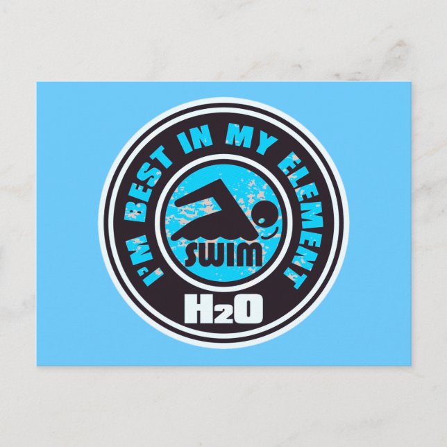 H2O_SWIMMER POSTKARTE (Vorderseite)