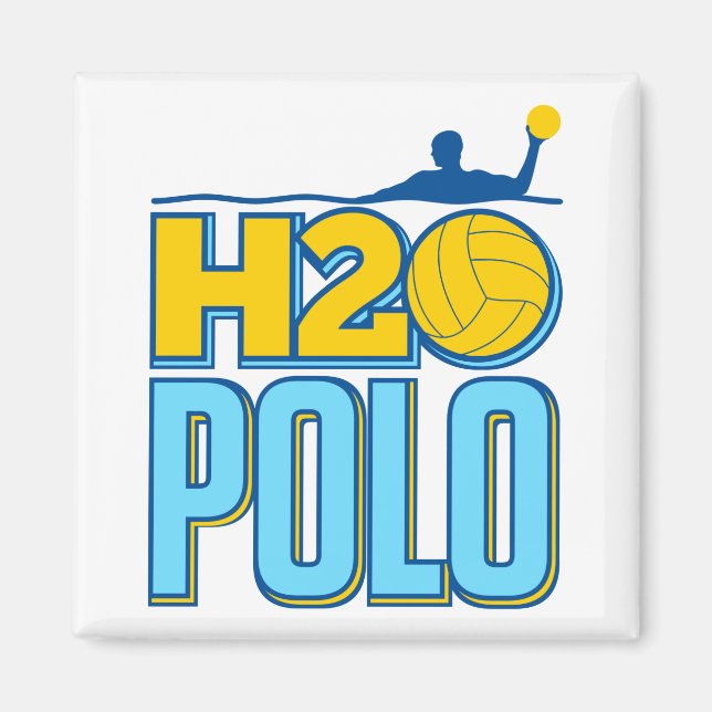 H2O Water Polo Magnet (Vorne)