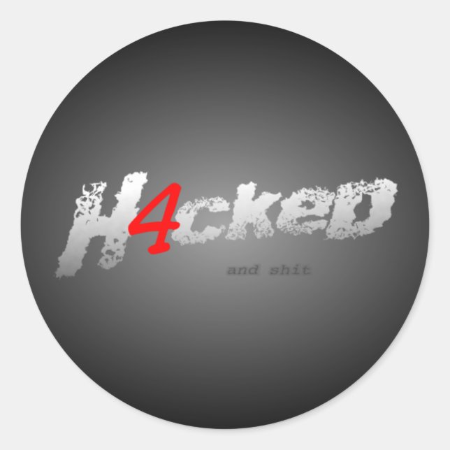 H4cked Stickers (Vorderseite)