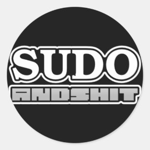 H4cked sudo Aufkleber