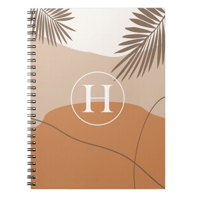 H - Anfangsbuchstabe H Abstract Design Notizblock (Vorderseite)