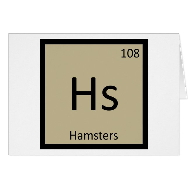 H - Chimie des hamsters Élément de tableau périodi (Devant horizontal)