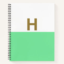 H Gold ErstNotebook Notizbuch