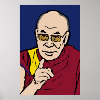 H.H. das Dalai Lama-Poster 1 Poster